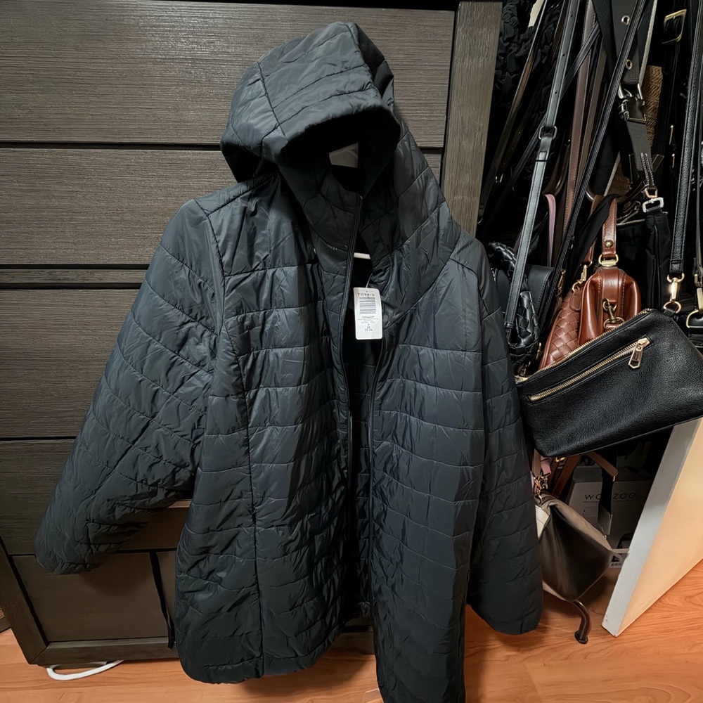 Torrid Black Quilted Puffer Jacket